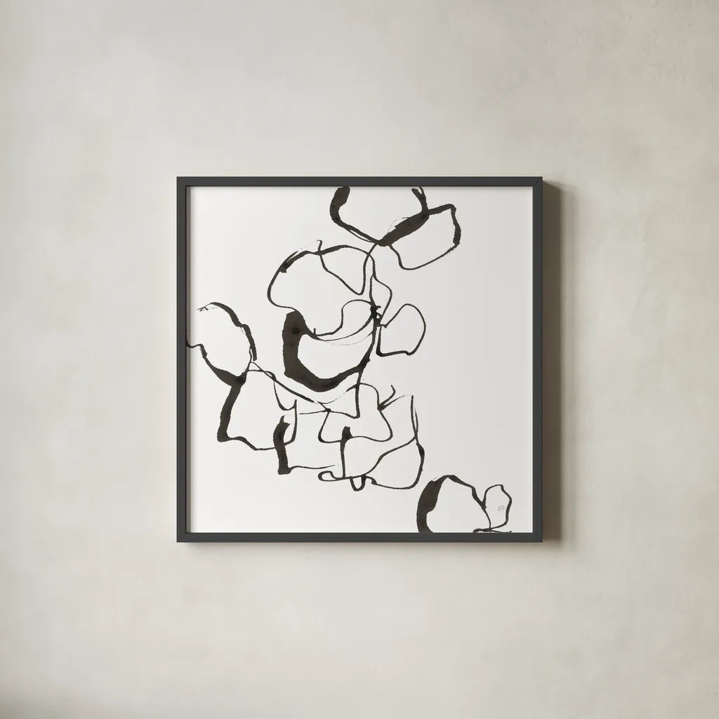 Stoned III by Chris Paschke. Shown in a sleek black glass frame for a contemporary gallery look. Available as an archival giclee rolled canvas, fine art paper, or poster print. SKU 66215a.