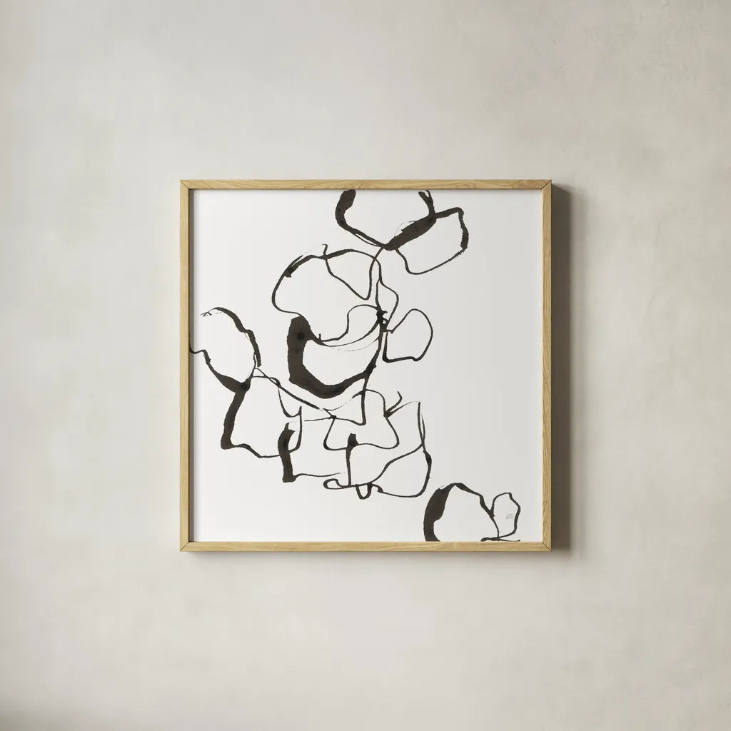 Stoned III by Chris Paschke. Shown in a natural wood glass frame for a timeless modern aesthetic. Available as an archival giclee rolled canvas, fine art paper, or poster print. SKU 66215a.