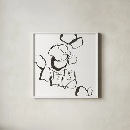 Stoned III by Chris Paschke. Shown in a crisp white glass frame for a clean and minimalist style. Available as an archival giclee rolled canvas, fine art paper, or poster print. SKU 66215a.