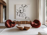 Stoned III by Chris Paschke. Shown as extra-large giant wall art in a modern living room. Available as an archival giclee rolled canvas, fine art paper, or poster print. SKU 66215a.