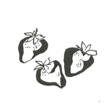 Strawberries BW by Chris Paschke. SKU 64225a. Archival Giclee Fine art print for wall decor.