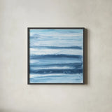 Stripes II by Chris Paschke. Shown in a sleek black glass frame for a contemporary gallery look. Available as an archival giclee rolled canvas, fine art paper, or poster print. SKU 68198a.