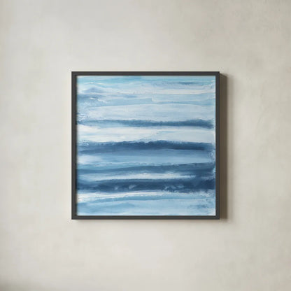 Stripes II by Chris Paschke. Shown in a sleek black glass frame for a contemporary gallery look. Available as an archival giclee rolled canvas, fine art paper, or poster print. SKU 68198a.