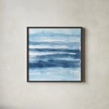 Stripes III by Chris Paschke. Shown in a sleek black glass frame for a contemporary gallery look. Available as an archival giclee rolled canvas, fine art paper, or poster print. SKU 68199a.