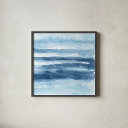 Stripes III by Chris Paschke. Shown in a sleek black glass frame for a contemporary gallery look. Available as an archival giclee rolled canvas, fine art paper, or poster print. SKU 68199a.