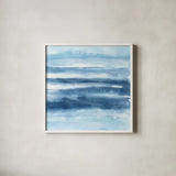 Stripes III by Chris Paschke. Shown in a crisp white glass frame for a clean and minimalist style. Available as an archival giclee rolled canvas, fine art paper, or poster print. SKU 68199a.