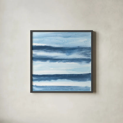 Stripes IV by Chris Paschke. Shown in a sleek black glass frame for a contemporary gallery look. Available as an archival giclee rolled canvas, fine art paper, or poster print. SKU 68200a.