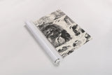 Sumi Waterfall IV by Chris Paschke. shown as a rolled paper print. Available as archival giclee rolled canvas, fine art paper, or poster print. SKU 24321h.