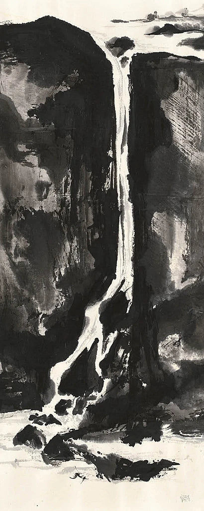 Sumi Waterfall View II Panel by Chris Paschke