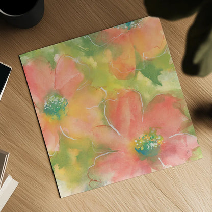 Summer Cosmos I by Chris Paschke. Shown as a detailed flat fine art print, highlighting archival giclee quality. Available as an archival giclee rolled canvas, fine art paper, or poster print. SKU 50263a.