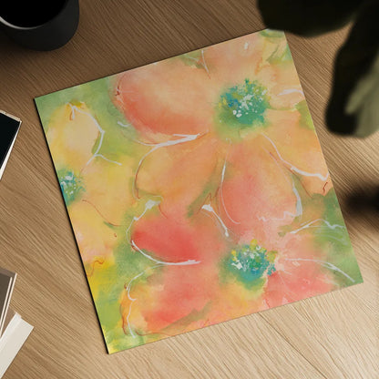 Summer Cosmos II by Chris Paschke. Shown as a detailed flat fine art print, highlighting archival giclee quality. Available as an archival giclee rolled canvas, fine art paper, or poster print. SKU 50264a.