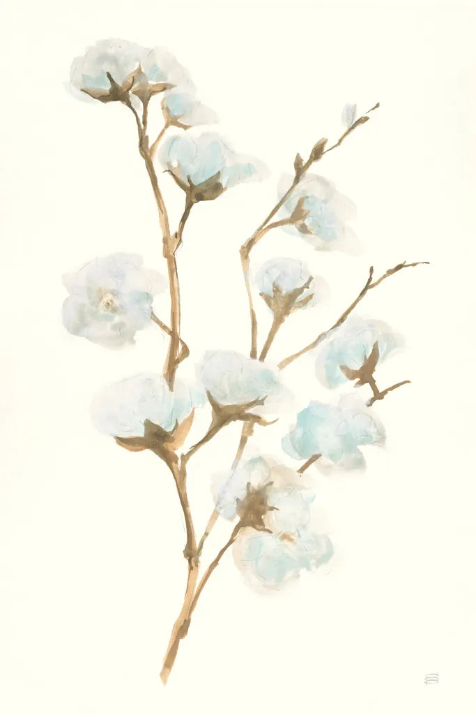 Summer Cotton I by Chris Paschke. SKU 55055h. Archival Giclee Fine art print for wall decor.