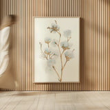 Summer Cotton II by Chris Paschke. shown as over sized large wall art. Available as an archival giclee rolled canvas, fine art paper, or poster print. SKU 55056h.