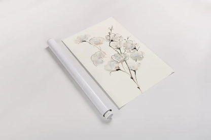 Summer Cotton III by Chris Paschke. shown as a rolled paper print. Available as archival giclee rolled canvas, fine art paper, or poster print. SKU 55057h.