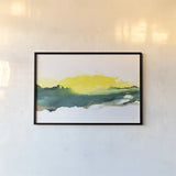 Sunrise by Chris Paschke. shown as a paper print in a black flame. Available as a archival giclee rolled canvas, fine art paper, or poster print. SKU 65430i.