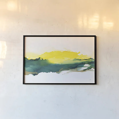 Sunrise by Chris Paschke. shown as a paper print in a black flame. Available as a archival giclee rolled canvas, fine art paper, or poster print. SKU 65430i.