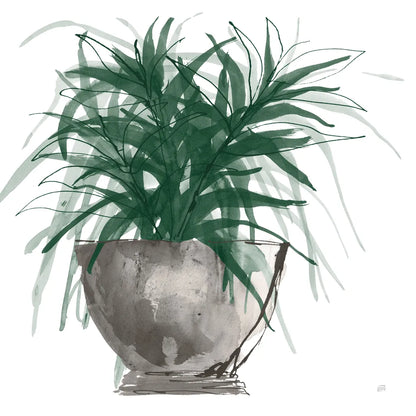 Sunroom Sketch I Green by Chris Paschke. SKU 86010a. Archival Giclee Fine art print for wall decor.