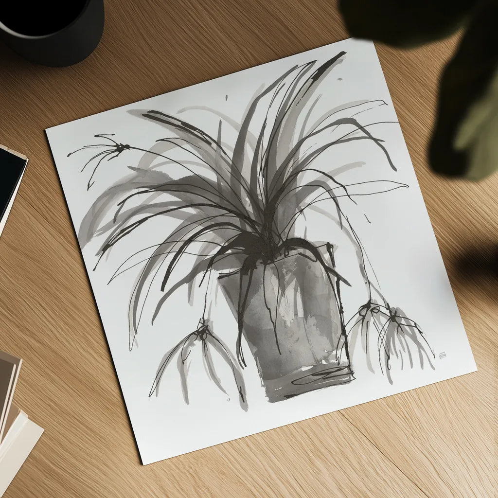 Sunroom Sketch II by Chris Paschke. Shown as a detailed flat fine art print, highlighting archival giclee quality. Available as an archival giclee rolled canvas, fine art paper, or poster print. SKU 85521a.