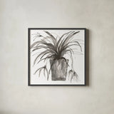 Sunroom Sketch II by Chris Paschke. Shown in a sleek black glass frame for a contemporary gallery look. Available as an archival giclee rolled canvas, fine art paper, or poster print. SKU 85521a.