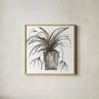 Sunroom Sketch II by Chris Paschke. Shown in a natural wood glass frame for a timeless modern aesthetic. Available as an archival giclee rolled canvas, fine art paper, or poster print. SKU 85521a.
