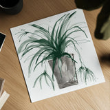 Sunroom Sketch II Green by Chris Paschke. Shown as a detailed flat fine art print, highlighting archival giclee quality. Available as an archival giclee rolled canvas, fine art paper, or poster print. SKU 86011a.