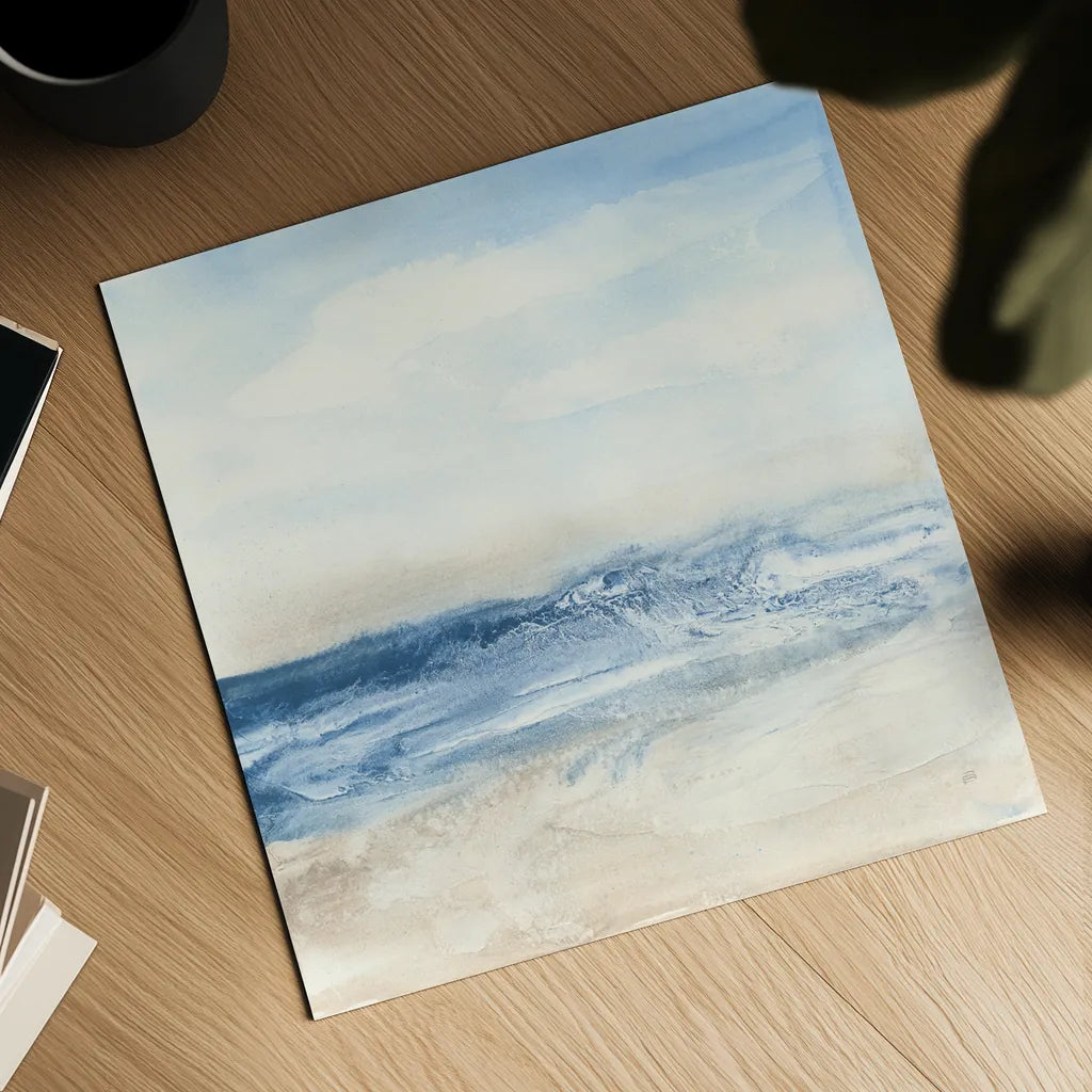 Surf and Sand by Chris Paschke. Shown as a detailed flat fine art print, highlighting archival giclee quality. Available as an archival giclee rolled canvas, fine art paper, or poster print. SKU 46892a.