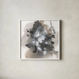 Sustained Abstraction II by Chris Paschke. Shown in a crisp white glass frame for a clean and minimalist style. Available as an archival giclee rolled canvas, fine art paper, or poster print. SKU 94787a.