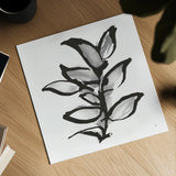 Sustained Leaves II by Chris Paschke. Shown as a detailed flat fine art print, highlighting archival giclee quality. Available as an archival giclee rolled canvas, fine art paper, or poster print. SKU 92770a.
