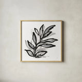 Sustained Leaves III by Chris Paschke. Shown in a natural wood glass frame for a timeless modern aesthetic. Available as an archival giclee rolled canvas, fine art paper, or poster print. SKU 92771a.
