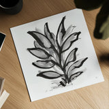 Sustained Leaves IV by Chris Paschke. Shown as a detailed flat fine art print, highlighting archival giclee quality. Available as an archival giclee rolled canvas, fine art paper, or poster print. SKU 92772a.