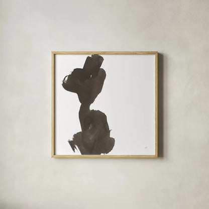 Swash I by Chris Paschke. Shown in a natural wood glass frame for a timeless modern aesthetic. Available as an archival giclee rolled canvas, fine art paper, or poster print. SKU 66216a.