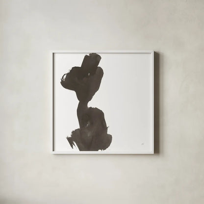 Swash I by Chris Paschke. Shown in a crisp white glass frame for a clean and minimalist style. Available as an archival giclee rolled canvas, fine art paper, or poster print. SKU 66216a.