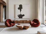 Swash III by Chris Paschke. Shown as extra-large giant wall art in a modern living room. Available as an archival giclee rolled canvas, fine art paper, or poster print. SKU 66218a.