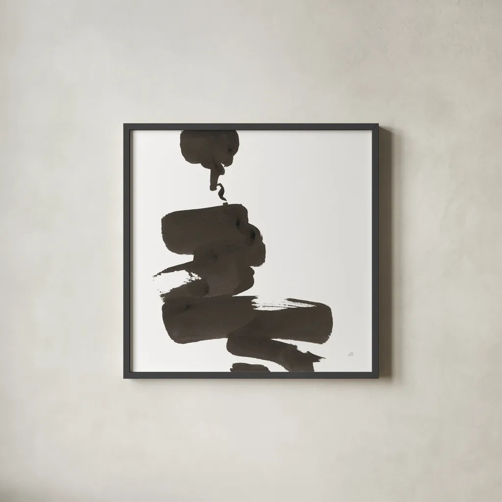 Swash IV by Chris Paschke. Shown in a sleek black glass frame for a contemporary gallery look. Available as an archival giclee rolled canvas, fine art paper, or poster print. SKU 66219a.