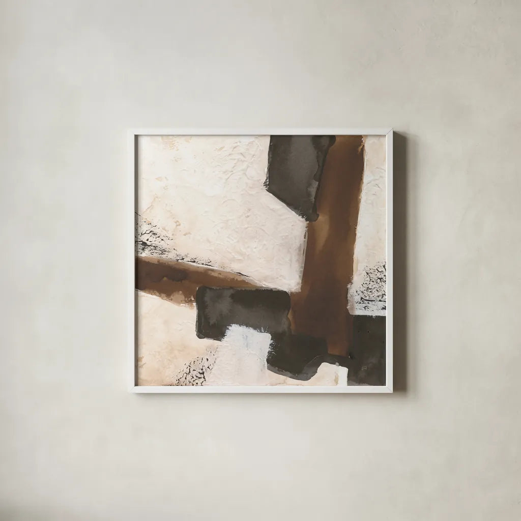 Tactile Inspiration III by Chris Paschke. Shown in a crisp white glass frame for a clean and minimalist style. Available as an archival giclee rolled canvas, fine art paper, or poster print. SKU 86087a.