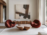 Tactile Inspiration III by Chris Paschke. Shown as extra-large giant wall art in a modern living room. Available as an archival giclee rolled canvas, fine art paper, or poster print. SKU 86087a.