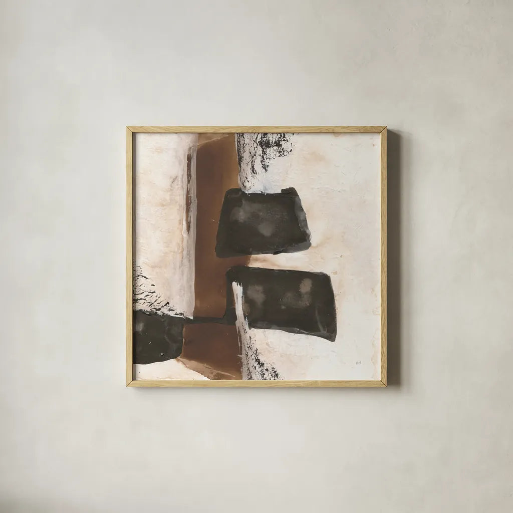 Tactile Inspiration IV by Chris Paschke. Shown in a natural wood glass frame for a timeless modern aesthetic. Available as an archival giclee rolled canvas, fine art paper, or poster print. SKU 86088a.