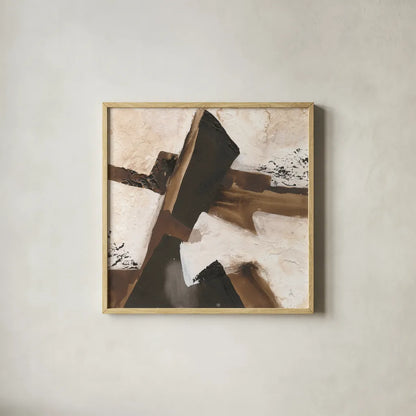 Tactile Inspiration V by Chris Paschke. Shown in a natural wood glass frame for a timeless modern aesthetic. Available as an archival giclee rolled canvas, fine art paper, or poster print. SKU 86089a.