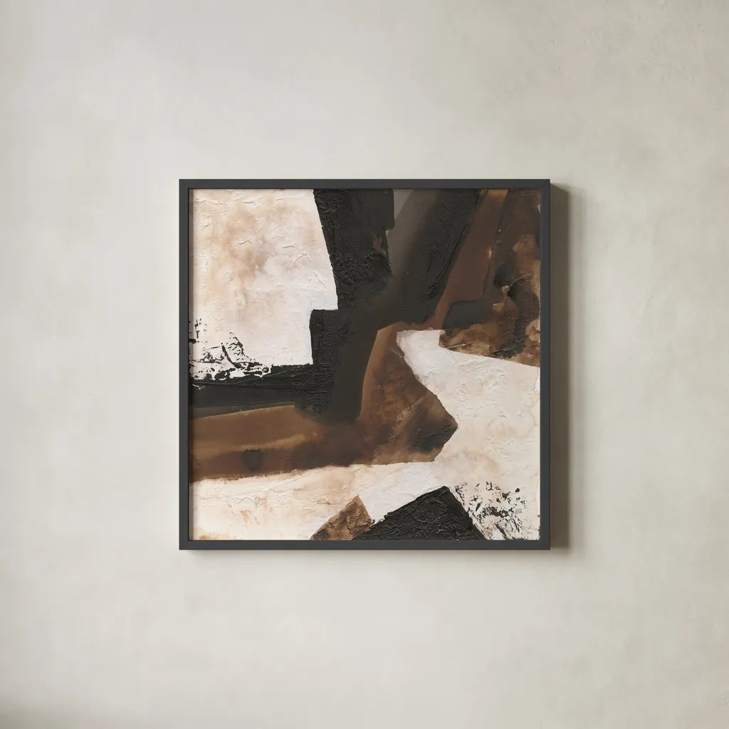 Tactile Inspiration VI by Chris Paschke. Shown in a sleek black glass frame for a contemporary gallery look. Available as an archival giclee rolled canvas, fine art paper, or poster print. SKU 86090a.