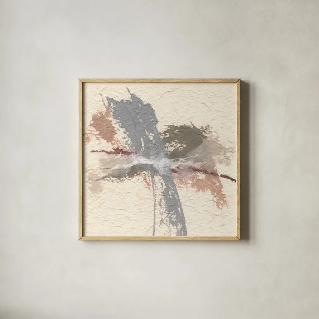 Tactile Simplicity III by Chris Paschke. Shown in a natural wood glass frame for a timeless modern aesthetic. Available as an archival giclee rolled canvas, fine art paper, or poster print. SKU 94407a.