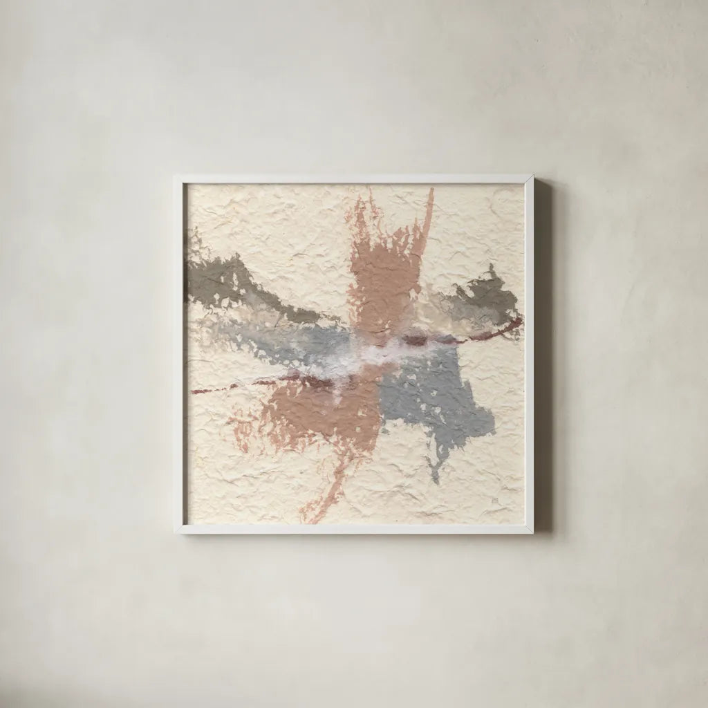 Tactile Simplicity IV by Chris Paschke. Shown in a crisp white glass frame for a clean and minimalist style. Available as an archival giclee rolled canvas, fine art paper, or poster print. SKU 94408a.