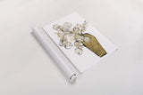 Tall Gilded Vase III by Chris Paschke. shown as a rolled paper print. Available as archival giclee rolled canvas, fine art paper, or poster print. SKU 74088h.
