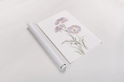 Tall Queen Annes Lace III by Chris Paschke. shown as a rolled paper print. Available as archival giclee rolled canvas, fine art paper, or poster print. SKU 73079h.