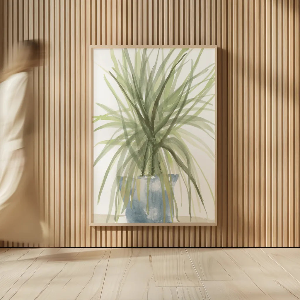 Tall Sunroom II Blue by Chris Paschke. shown as over sized large wall art. Available as an archival giclee rolled canvas, fine art paper, or poster print. SKU 86554h.