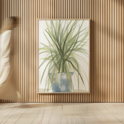 Tall Sunroom II Blue by Chris Paschke. shown as over sized large wall art. Available as an archival giclee rolled canvas, fine art paper, or poster print. SKU 86554h.