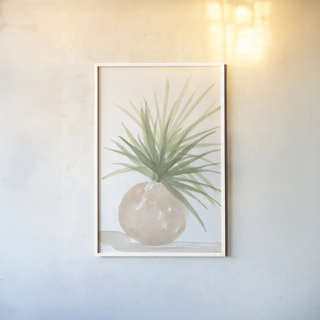 Tall Sunroom III by Chris Paschke. shown as a paper print in a white frame. Available as a archival giclee rolled canvas, fine art paper, or poster print. SKU 85518h.