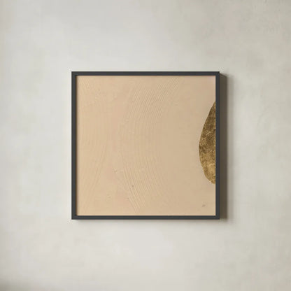 Tan on Tan III by Chris Paschke. Shown in a sleek black glass frame for a contemporary gallery look. Available as an archival giclee rolled canvas, fine art paper, or poster print. SKU 86809a.