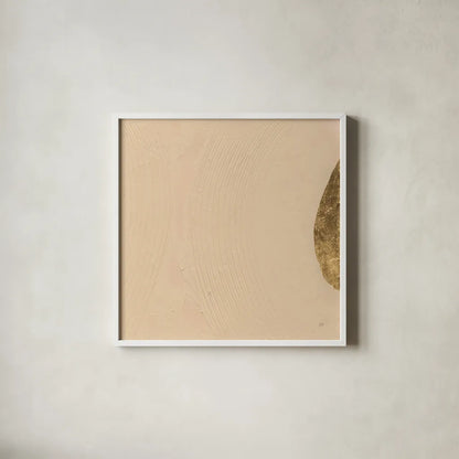 Tan on Tan III by Chris Paschke. Shown in a crisp white glass frame for a clean and minimalist style. Available as an archival giclee rolled canvas, fine art paper, or poster print. SKU 86809a.