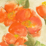 Tangerine Poppies I by Chris Paschke. SKU 50257a. Archival Giclee Fine art print for wall decor.