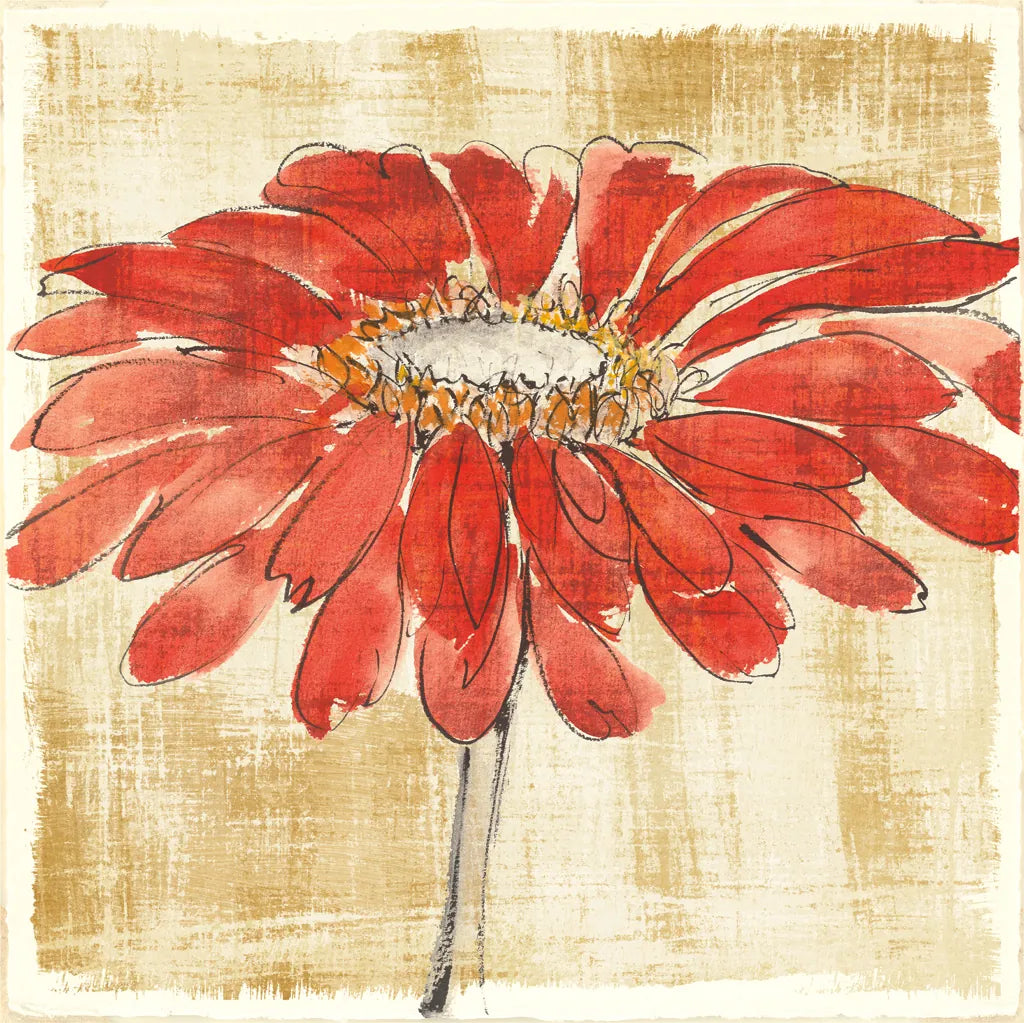 Tangerine and Grey I by Chris Paschke. SKU 11093a. Archival Giclee Fine art print for wall decor.